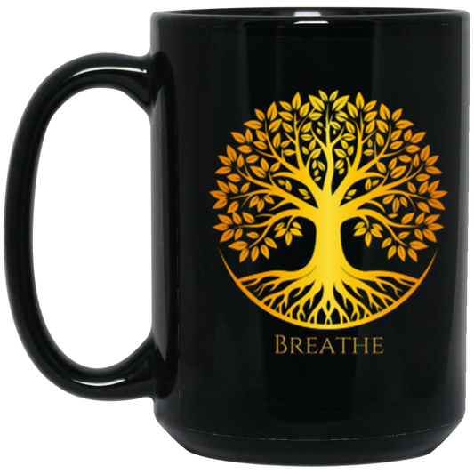 Breathe BM15OZ 15oz Black Mug